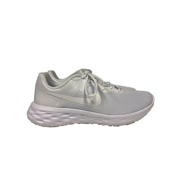 NEW! Nike Revolution 6 Running Shoe Sneaker Triple White Men\'s Size 8
